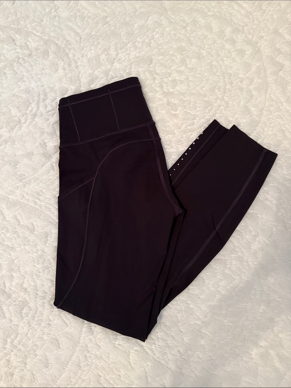 Lululemon Fast & Free Mid-Rise Legging 28” *Reflective* Plum